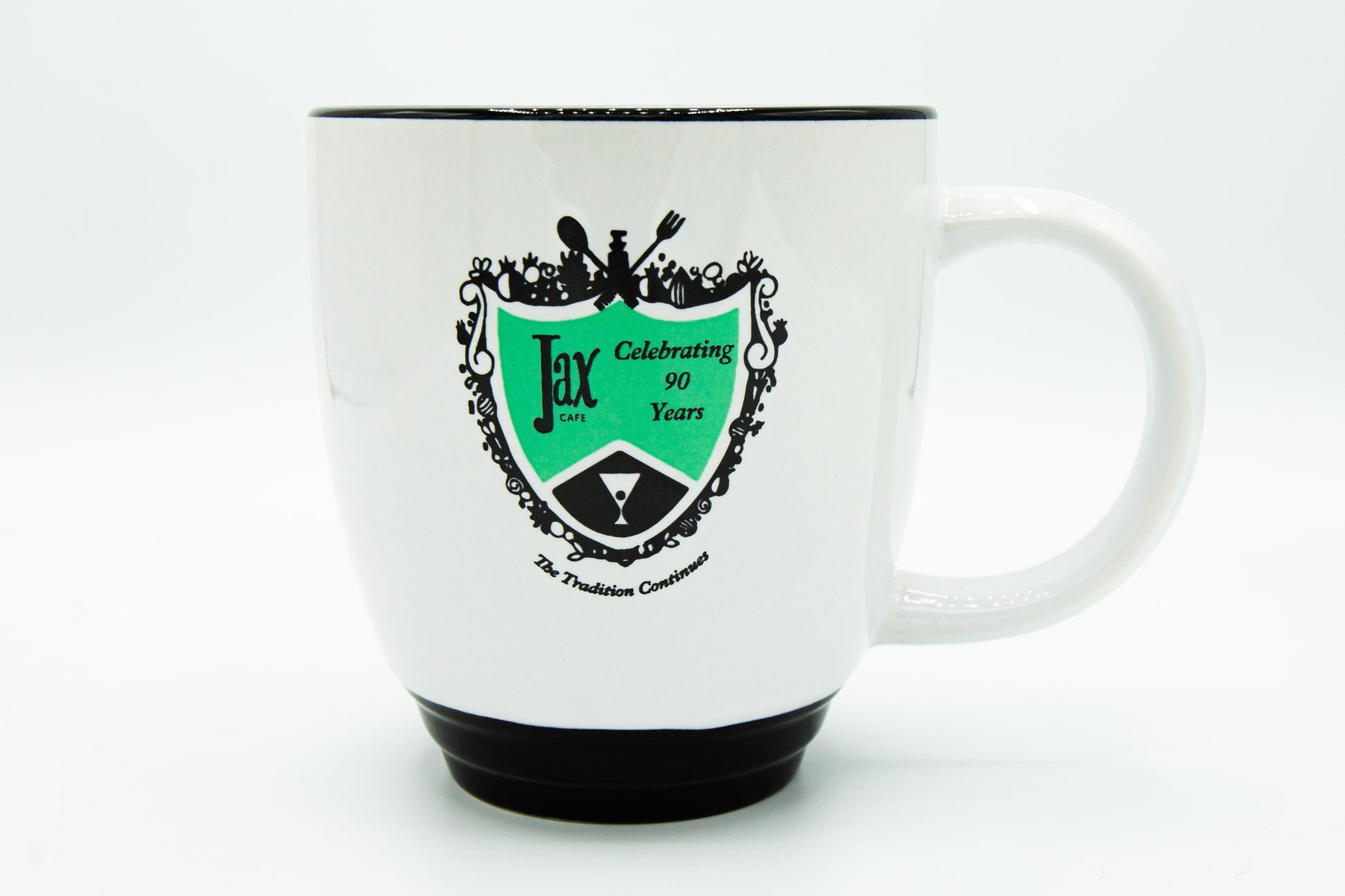 Jax Cafe Celebrating 90 Years mug 
