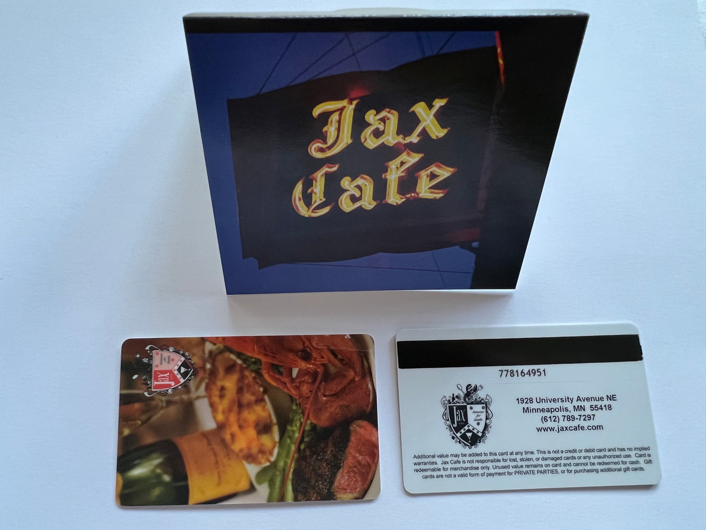 Jax Cafe Physical Gift Card
